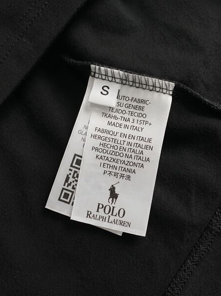 Чоловіча футболка Polo чорна Ads-705 (коп1) фото