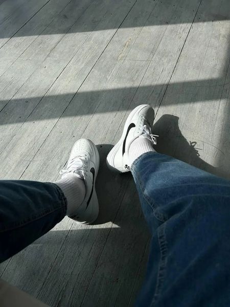Женские кроссовки Nike Air Force белые с черным кеды Найк Аир Форс кожаные Скр-FL020403-ТА (коп3) фото