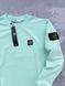 Мужской спортивный костюм Stone Island без капюшона бирюзовый Комплект Стон Айленд Свитшот Штаны Хар-751 фото 3