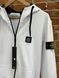 Чоловічий спортивний костюм Stone Island на блискавці чорно-білий Комплект Стон Айленд з капюшоном Хар-236 фото 4
