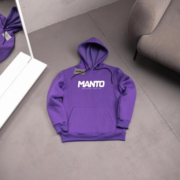 Мужское зимнее худи Manto Stomp фиолетовое Кофта с капюшоном Манто Ads-470 фото