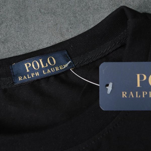 Чоловіча футболка Polo чорна Ads-705 (коп1) фото