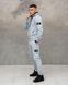 Мужской зимний спортивный костюм Stone Island серый Комплект Стон Айленд с капюшоном Sta-381 фото 2