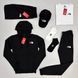 Мужской спортивный костюм The North Face 7в1 черный Комплект ТНФ Кофта Штаны Футболка Шорты Кепка Хар-156 фото 2