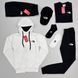 Мужской спортивный костюм The North Face 7в1 черный Комплект ТНФ Кофта Штаны Футболка Шорты Кепка Хар-156 фото 4