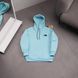 Чоловіче зимове худі The North Face з капюшоном блакитне Толстовка ТНФ Ads-481 фото 2