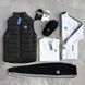 Мужской костюм Adidas 6в1 Жилетка + Кофта + Штаны + Футболка + Носки черный Хар-827 фото 3