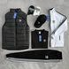 Мужской костюм Adidas 6в1 Жилетка + Кофта + Штаны + Футболка + Носки черный Хар-827 фото 4