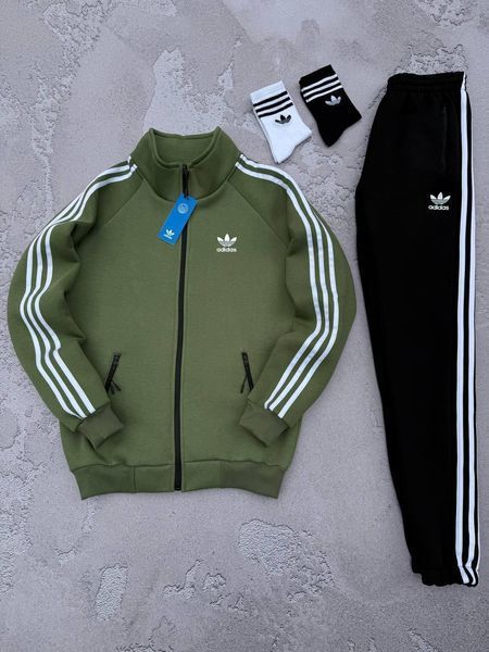 Мужской зимний спортивный костюм Adidas красный Комплект Адидас на молнии Хар-304 фото