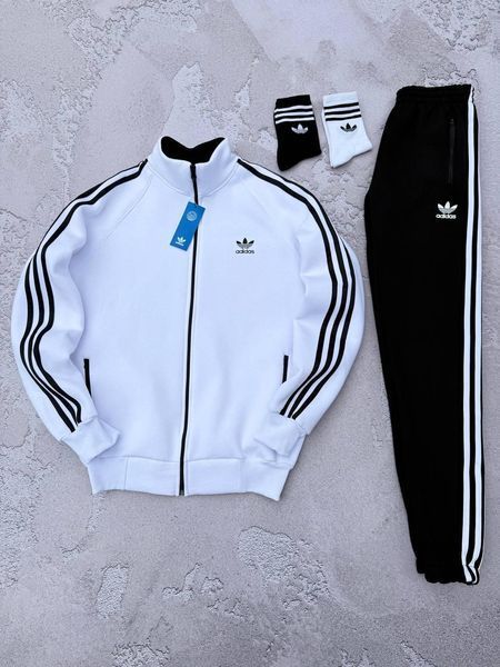Мужской зимний спортивный костюм Adidas красный Комплект Адидас на молнии Хар-304 фото