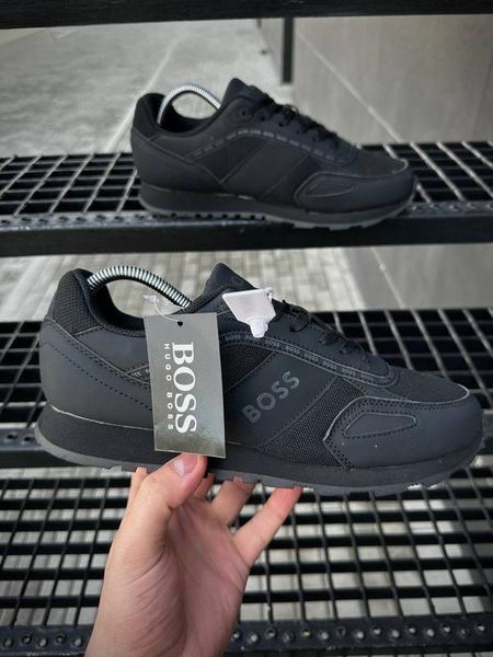 Мужские кроссовки Hugo Boss Parkour черные Хьюго Босс Arm-A291-8 фото