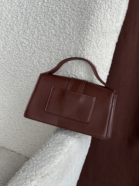 Жіноча сумка Jacquemus Le Grand Bambino шоколадна з екошкіри Any-20361-6 фото