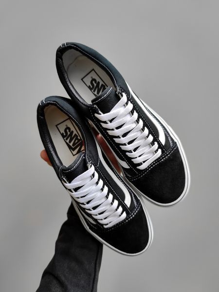 Женские кеды Vans Old Skool Classic черно-белые кроссовки Ванс Олд Скул Arm-VN001 (коп1) фото