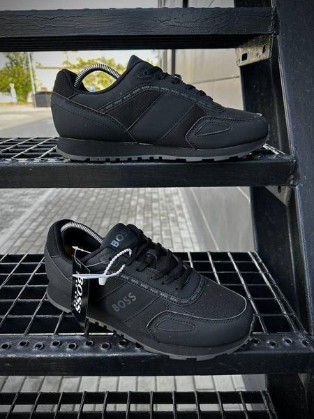 Мужские кроссовки Hugo Boss Parkour черные Хьюго Босс Arm-A291-8 фото