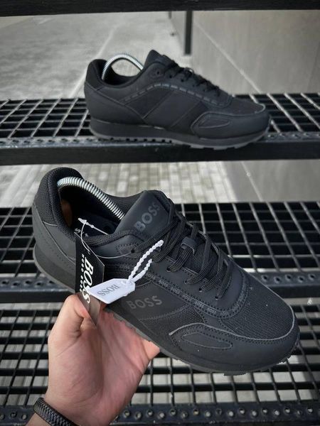 Мужские кроссовки Hugo Boss Parkour черные Хьюго Босс Arm-A291-8 фото