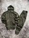 Мужской зимний спортивный костюм Stone Island серый Комплект Стон Айленд на молнии Univer-88 фото 2