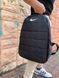 Рюкзак Nike черный Портфель Найк городской с кожаным дном Intr-1590493944 фото 5