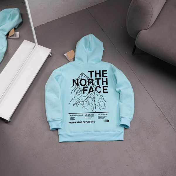 Чоловіче зимове худі The North Face з капюшоном бежеве Толстовка ТНФ Ads-474 фото