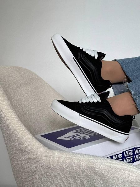 Мужские кеды Vans Knu Skool черные замшевые Кроссовки Ванс Кну Скул Arm-KNU_0103 (коп4) фото
