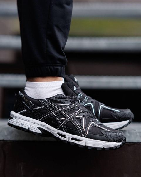 Мужские зимние кроссовки Asics Gel Kahana 8 Gore-Tex Black White черные с белым Ассикс термо Pow-AS044 фото