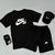 Мужской летний костюм Nike SB Футболка Шорты Кепка черный комплект Найк Will-N0011 фото