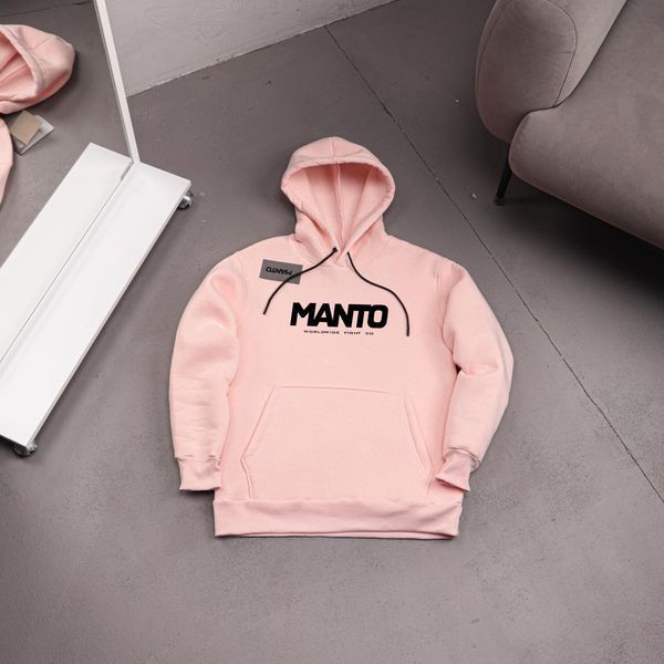Мужская зимняя кофта Manto Gym бирюзовая Толстовка Манто с капюшоном Ads-453 фото
