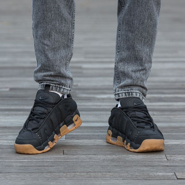 Чоловічі кросівки Nike Air More Uptempo Low чорні In-2359 фото