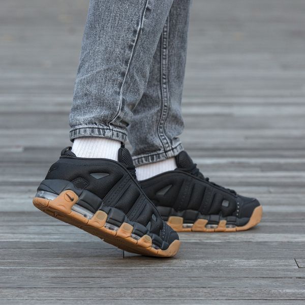 Чоловічі кросівки Nike Air More Uptempo Low чорні In-2359 фото