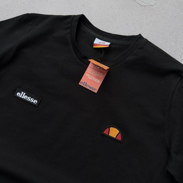 Чоловіча футболка Ellesse чорна бавовняна Теніска Еліс Хар-618 фото