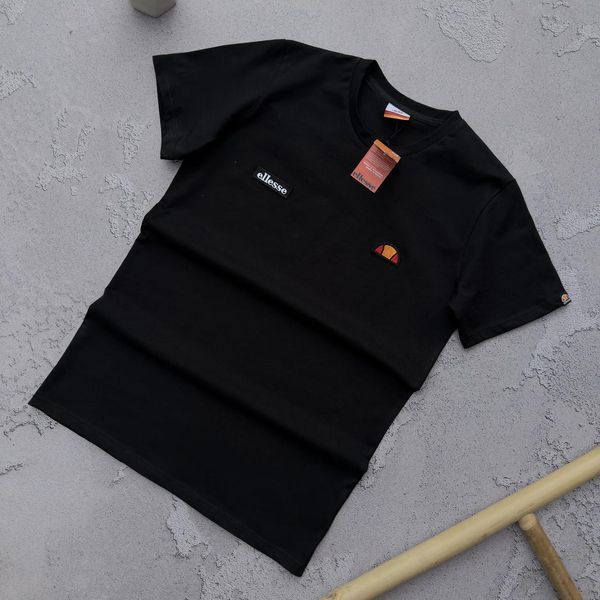 Чоловіча футболка Ellesse чорна бавовняна Теніска Еліс Хар-618 фото