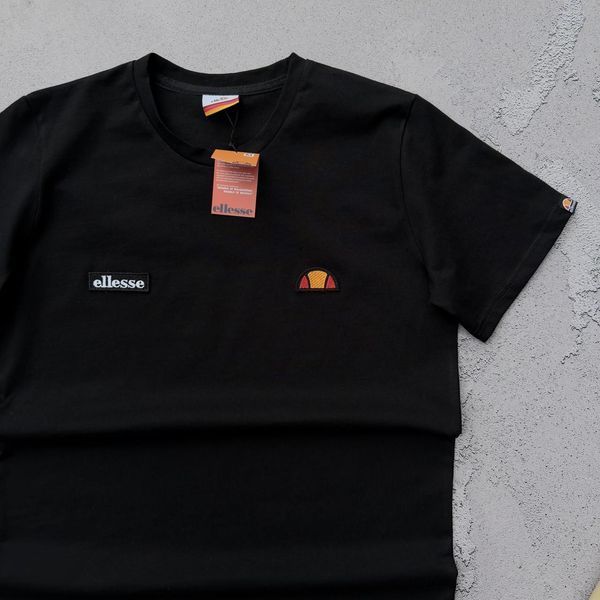 Чоловіча футболка Ellesse чорна бавовняна Теніска Еліс Хар-618 фото