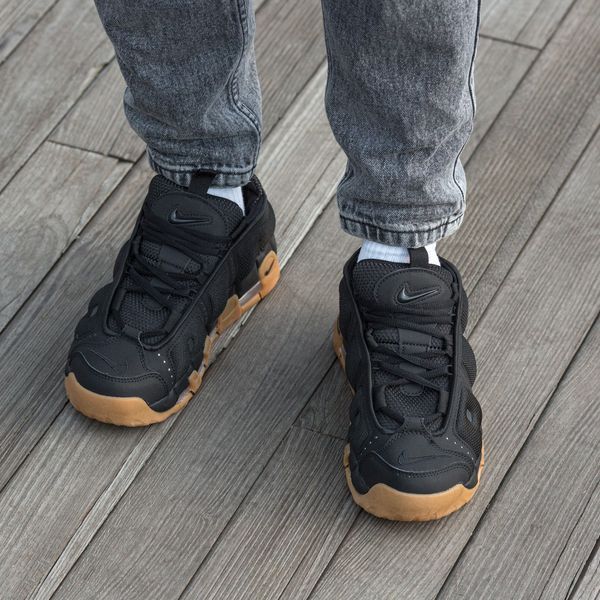 Чоловічі кросівки Nike Air More Uptempo Low чорні In-2359 фото