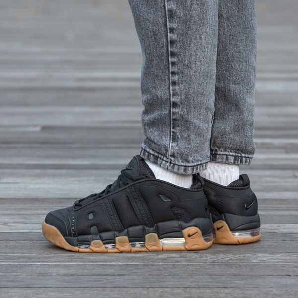 Чоловічі кросівки Nike Air More Uptempo Low чорні In-2359 фото