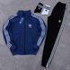 Мужской спортивный костюм Adidas черный Комплект Адидас Кофта на змейке Штаны Мой-51 5 фото 6