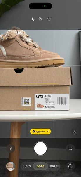 Женские зимние кроссовки UGG Lowmel Sneaker бежевые Las-1459 фото