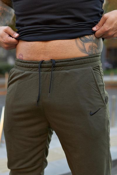 Мужские спортивные штаны Nike хаки Брюки Найк на резинке Intr-1057877813 фото