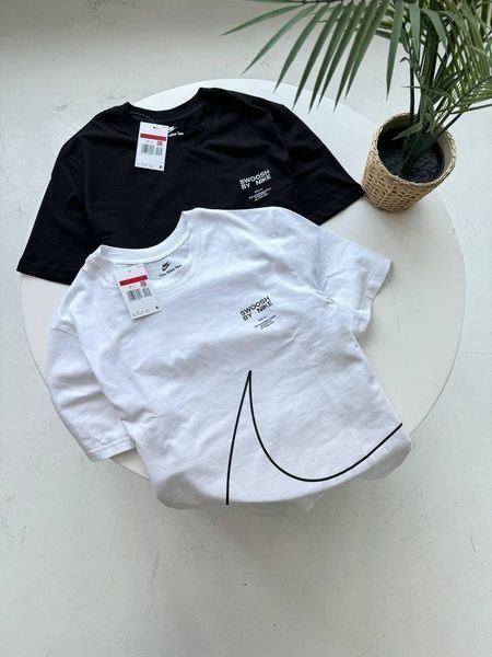 Футболка чоловіча Nike Big Swoosh біла бавовняна Теніска Найк Біг Свуш Гла-79 фото