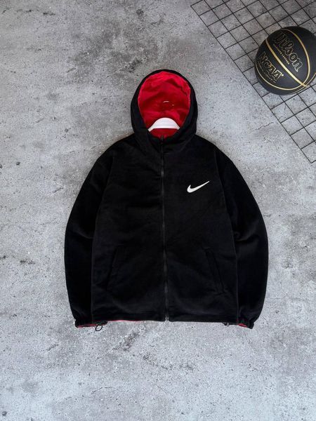 Мужская зимняя двосторонняя куртка Nike черно-красная Пуховик Найк Моло-JORD150 фото