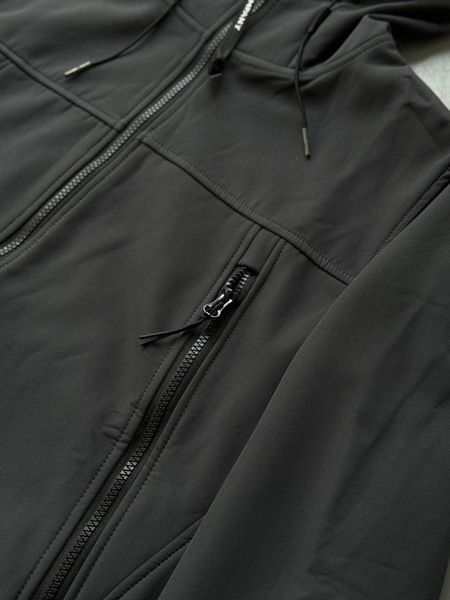 Чоловіча куртка C.P. Company Soft Shell з капюшоном сіра Вітровка Сі Пі Компані весняна осіння Slav-art1302 фото