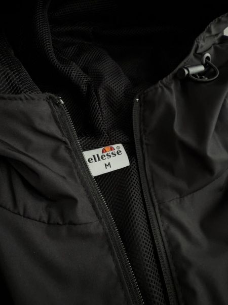 Чоловічий Анорак Ellesse чорний Вітровка Еліс з капюшоном Хар-599 фото