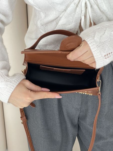 Жіноча сумка Jacquemus Le Grand Bambino коричнева Any-20361-4 фото