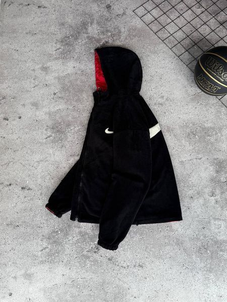 Мужская зимняя двосторонняя куртка Nike черно-красная Пуховик Найк Моло-JORD150 фото