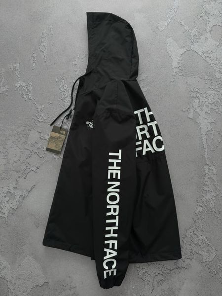 Чоловіча вітрівка The North Face з капюшоном чорна Куртка ТНФ весняна Хар-555 фото