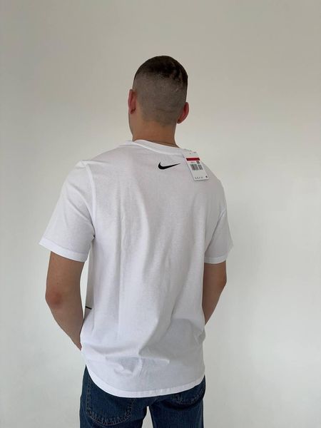 Футболка чоловіча Nike Big Swoosh біла бавовняна Теніска Найк Біг Свуш Гла-79 фото