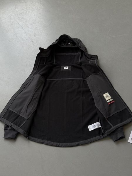 Чоловіча куртка C.P. Company Soft Shell з капюшоном сіра Вітровка Сі Пі Компані весняна осіння Slav-art1302 фото