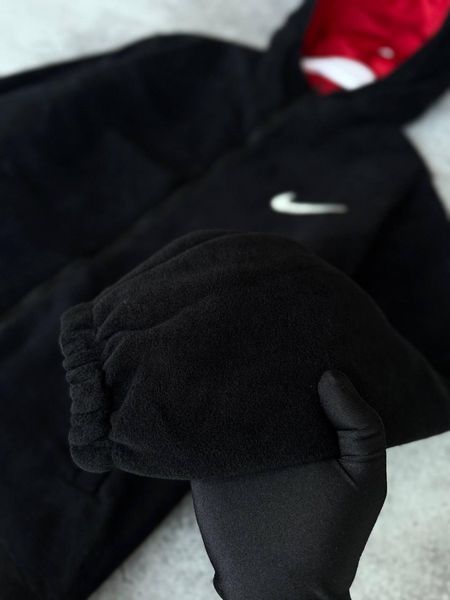 Мужская зимняя двосторонняя куртка Nike черно-красная Пуховик Найк Моло-JORD150 фото