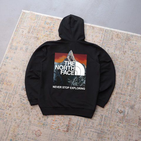 Чоловіче худі The North Face чорне Толстовка ТНФ з капюшоном Ads-415 фото