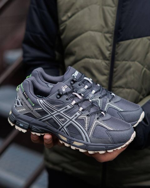 Чоловічі зимові кросівки Asics Gel Kahana 8 Gore-Tex Dark Grey темно-сірі Асікс термо Pow-AS046 фото