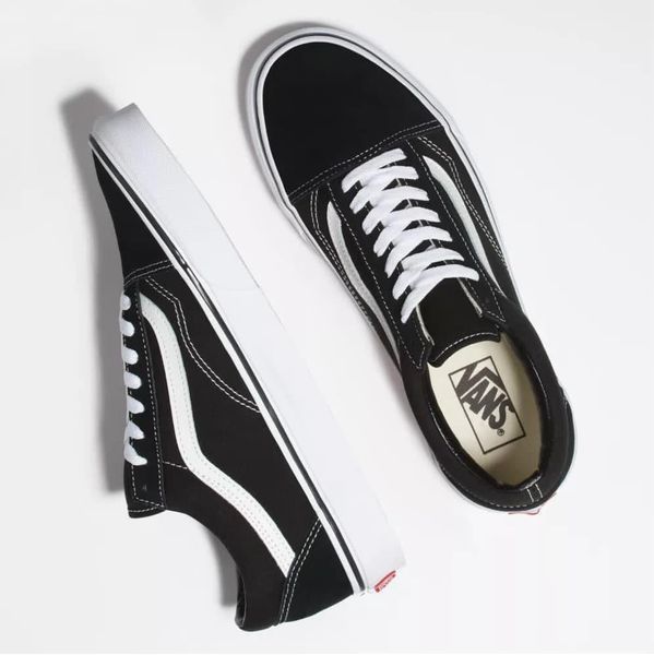 Мужские кеды Vans Old Skool Classic черно-белые Кроссовки Ванс Олд Скул Arm-VN001 фото