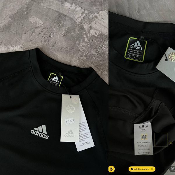 Футболка чоловіча Adidas чорна Теніска Адідас Моло-GH605 фото